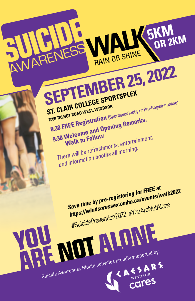 Suicide Awareness Month Walk Poster