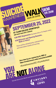 Suicide Awareness Month Walk