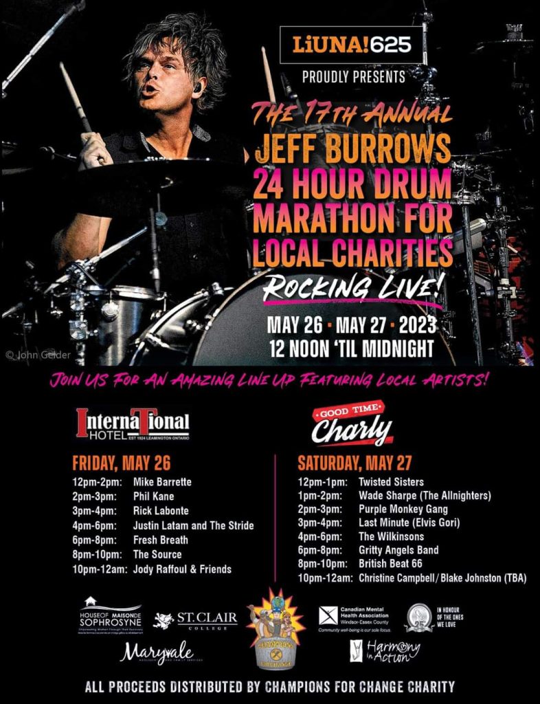 Jeff Burrows Drumathon